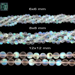 Glass Beads Margele Rotunde - 6-12 x 6-12 mm