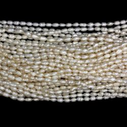 Perle de Cultura Bob de Orez Margele Pentru Bijuterii 6-7 x 4-5 mm - Lungima Sirag 34 cm
