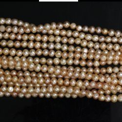 Perle de Cultura Ovala Margele Bijuterii 4-5 x 5-6 mm - Lungime Sirag 35 cm