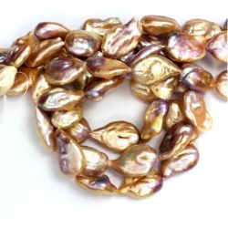 Perle de Cultura Baroc Bicolor Margele Pentru Bijuterii 19-25 x 16-17 mm - Lungima Sirag 38 cm - AAA