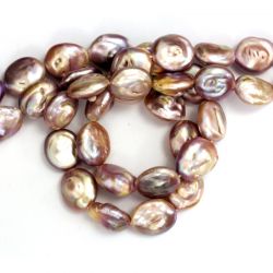 Perle de Cultura Baroc Bicolor Margele Pentru Bijuterii 17-21 x 15-17 mm - Lungima Sirag 39 cm - AAA