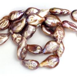 Perle de Cultura Baroc Bicolor Margele Pentru Bijuterii 26-31 x 17-18 mm - Lungima Sirag 39 cm - AAA