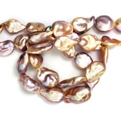 Perle de Cultura Baroc Bicolor Margele Pentru Bijuterii 18-28 x 16-20 mm - Lungima Sirag 39 cm - AAA