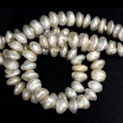 Perle de Cultura Rondea Margele Pentru Bijuterii 7-10 x 13-14 mm - Lungima Sirag 40 cm