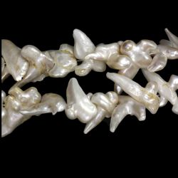 Perle de Cultura Baroc Margele Pentru Bijuterii 23-34 x 32-61  mm - Lungima Sirag 40 cm - AAA