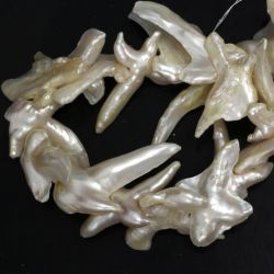 Perle de Cultura Baroc Margele Pentru Bijuterii 25-35 x 33-62 mm - Lungima Sirag 40 cm - AAA