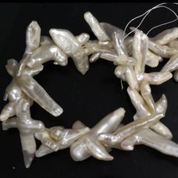Perle de Cultura Baroc Margele Pentru Bijuterii 22-34 x 28-58 mm - Lungima Sirag 40 cm - AAA