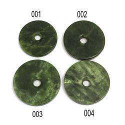 Piatra Pi din Jad Mineral Natural Donut 48-60 x 5-9 mm - 1 Buc