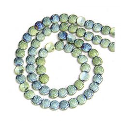 Hematit Verde Melc Margele pietre Semipretioase pentru Bijuterii 9x10x4 mm - 10 Buc