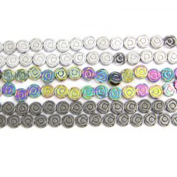 Hematit Multicolor Spirala Margele pietre Semipretioase pentru Bijuterii 6x6x2 mm