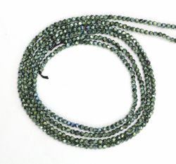 Hematit Verde Rotund Fatetat Margele Pietre Semipretioase pentru Bijuterii 2x2 mm