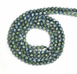 Hematit Mat Verde Rotund Fatetat Margele Pietre Semipretioase pentru Bijuterii 4x4 mm