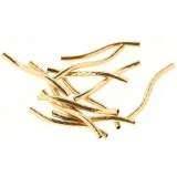 Margele Gold Filled Tub Twisted 20 x 1.5 mm - 1 Buc