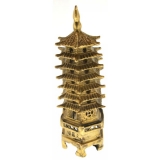 Pagoda cu Sapte Niveluri - Statueta din Bronz 135 mm