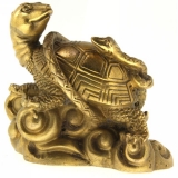 Broasca Testoasa cu Sarpe Xuan Wu - Statueta din bronz 90 mm