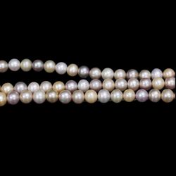 Perle de Cultura Rotunde Multicolor Margele Pentru Bijuterii - 10,5-11 x 10,5-11 mm - Lungima Sirag 39 cm