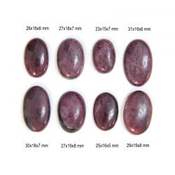 Cabochon Rubin Mineral Natural - Oval - 25-31 x 15-19 x 5-8 mm - 1 Buc